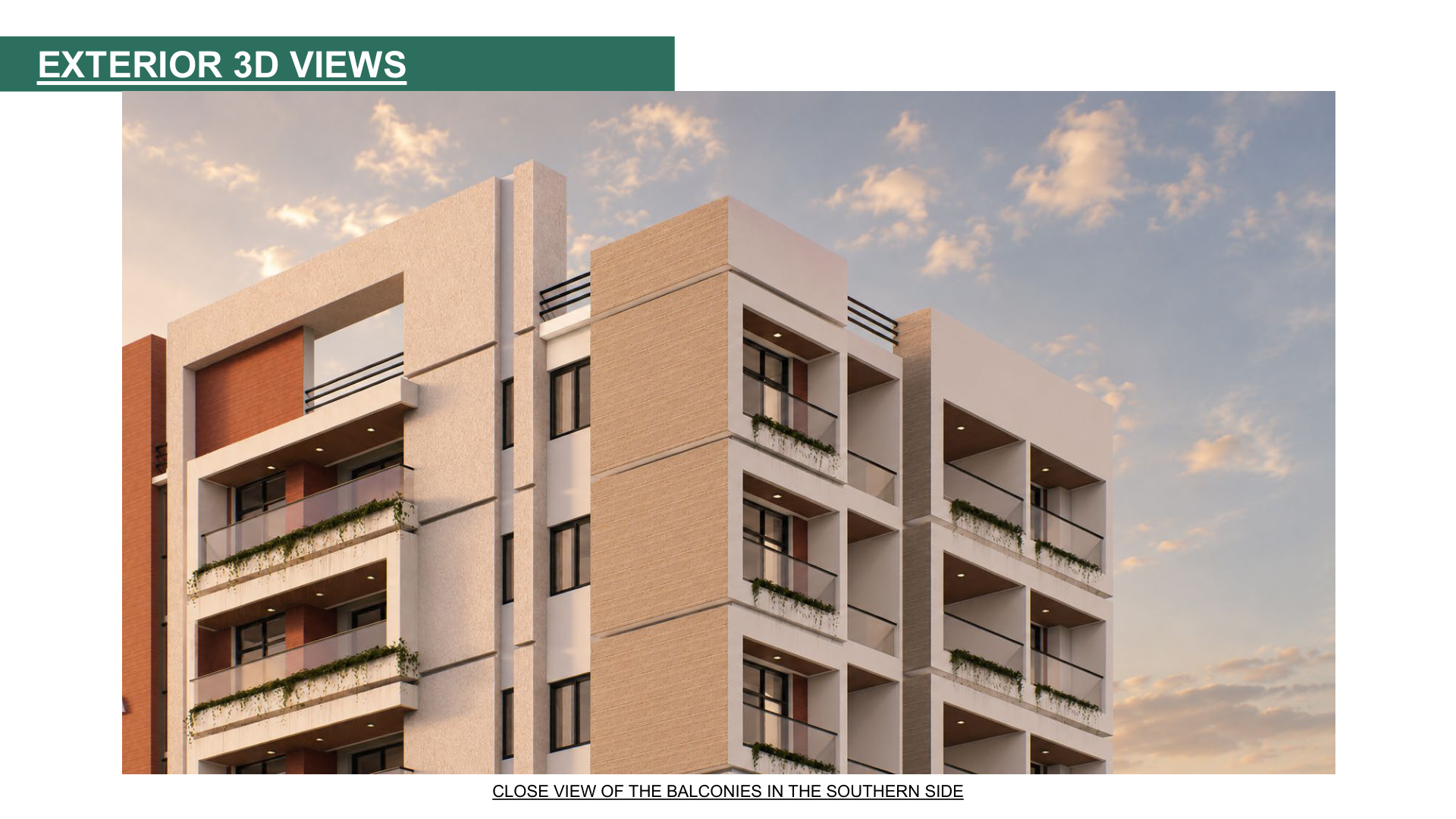 Close View of Balconies in the Southern Side