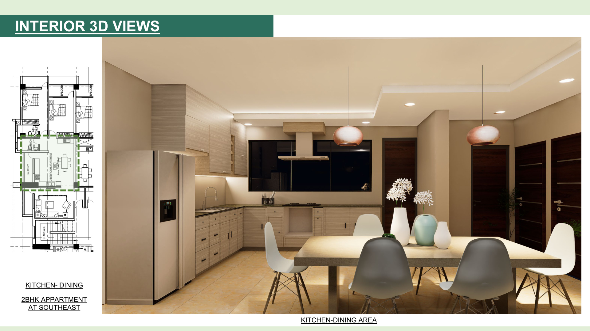 Kitchen-Dining Area - 2BHK Apartment at Southeast